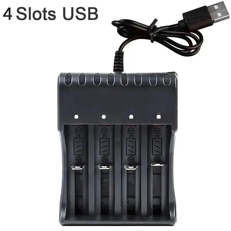 18650 Battery Charger – 1/2/4 Slot Smart Lithium Charger