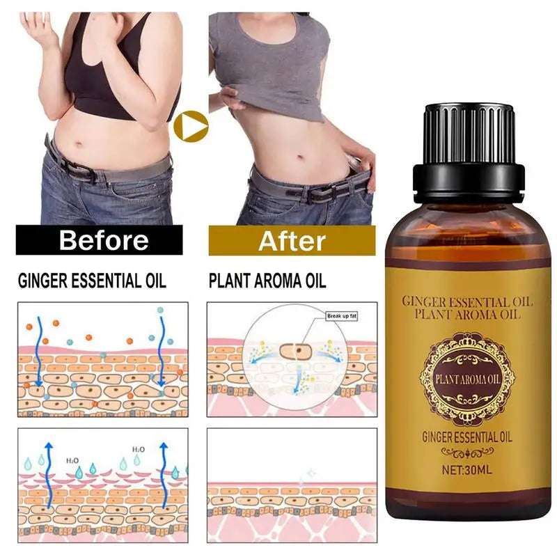 30ml Ginger Essential Massage Oil – Aromatherapy & Spa Bath Essential Massage Oil Zpaxo