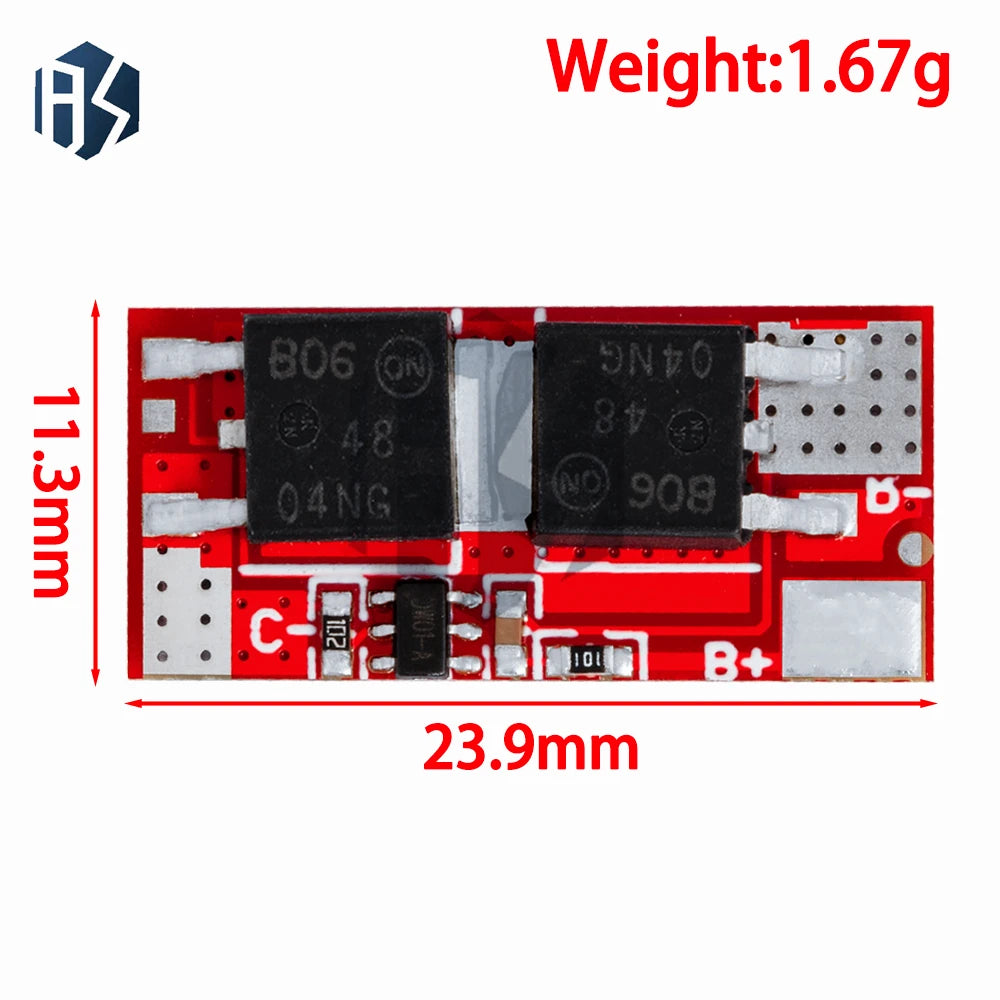 Bms 1s 2s 10a 3s 4s 5s 25a 18650 Li-ion Lipo Lithium Battery Zpaxo