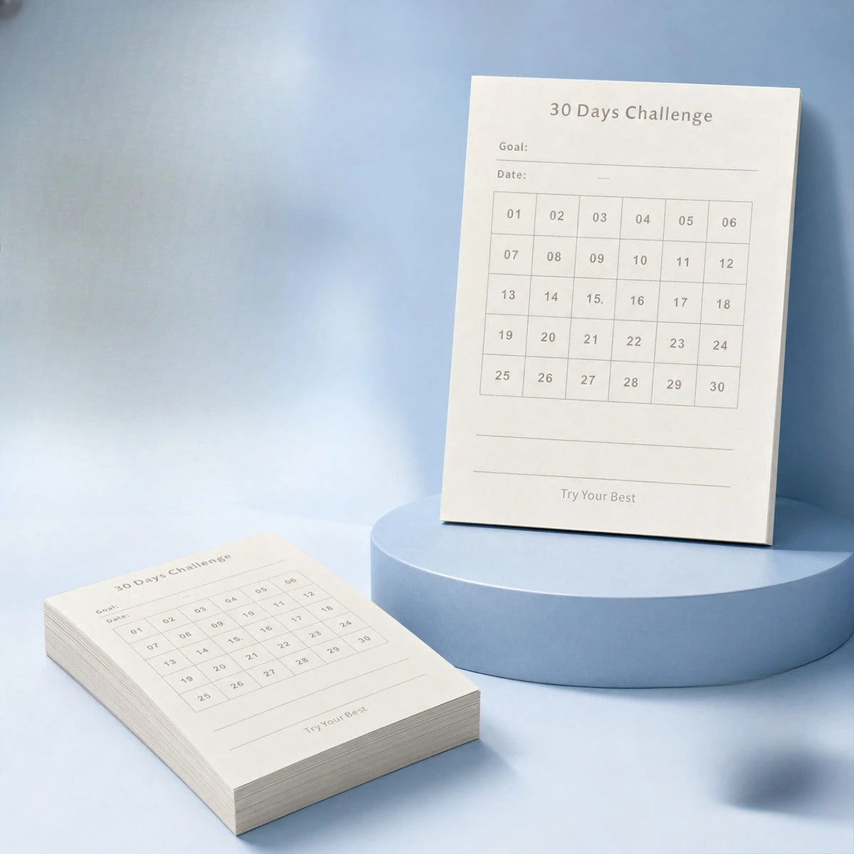 Minimalist Productivity Planner Habit Tracker Self-adhesive Daily