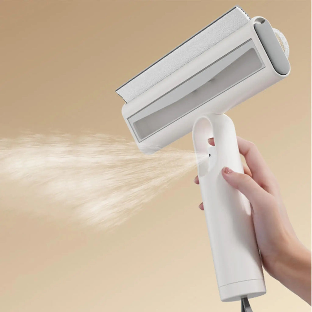 Window Cleaning Scraper Glass Cleaner Scraper for Cleaning Window with Sprayer for Shower Door Car Windshield Kitchen Stove Zpaxo