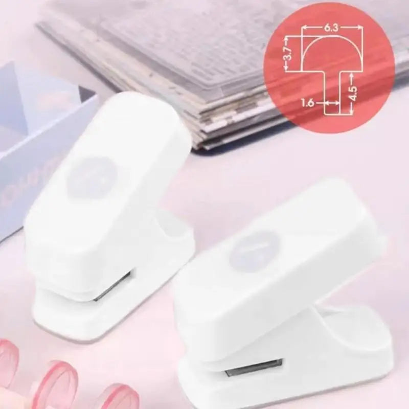 652F Mushroom Hole Single Puncher Labor Saving Mini Portable Paper Zpaxo