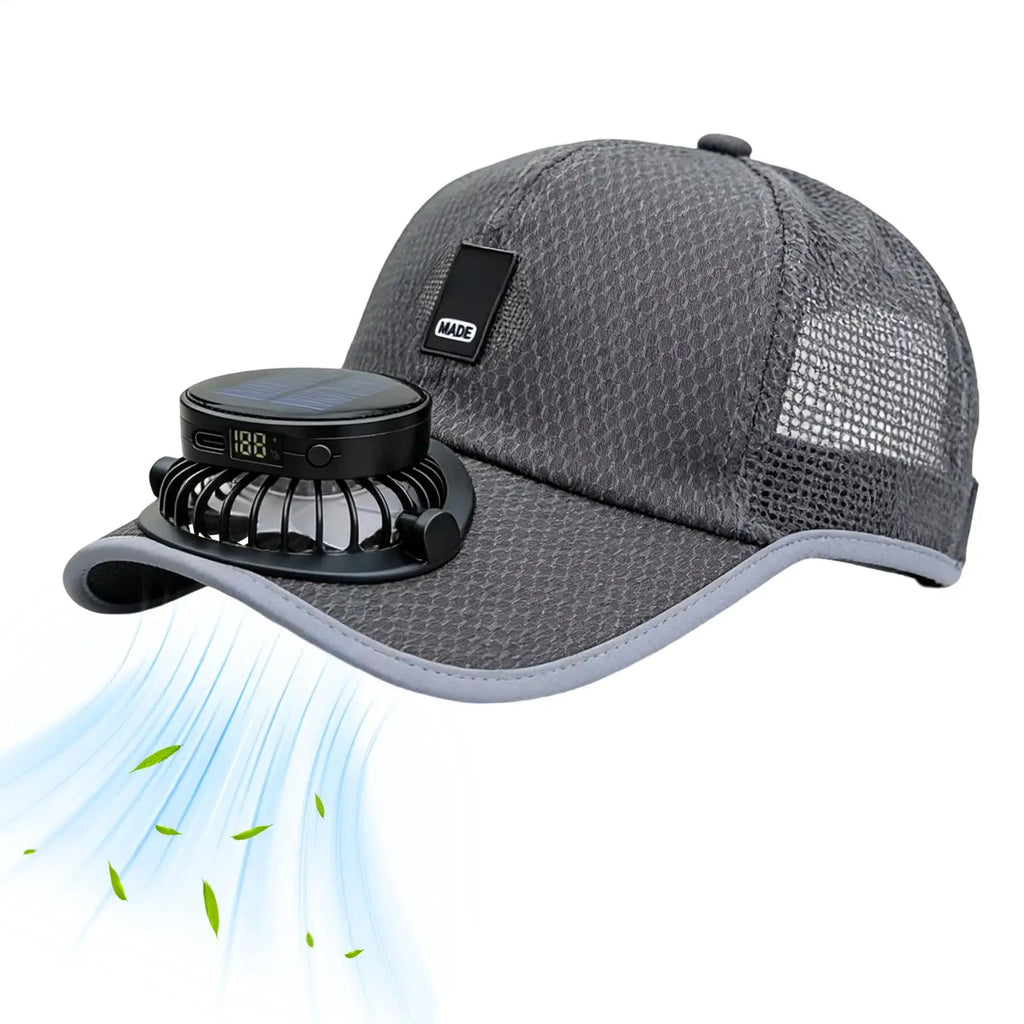 Solar Fan Hat – UV Sun Protection Cap with USB Charging Solar Fan Sun Hat Zpaxo