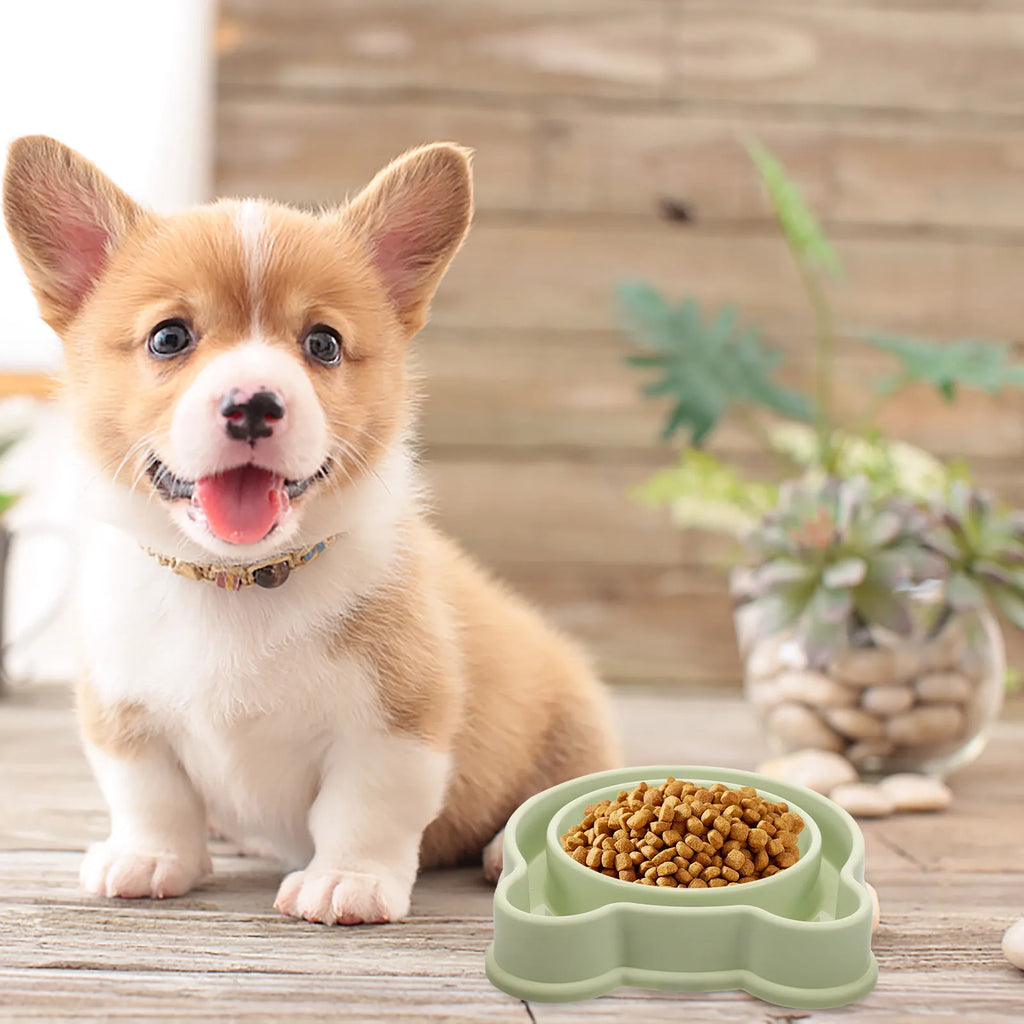 Dog Slow Feeder Bowl Pet Eating Reusable PP Material Sturdy Design