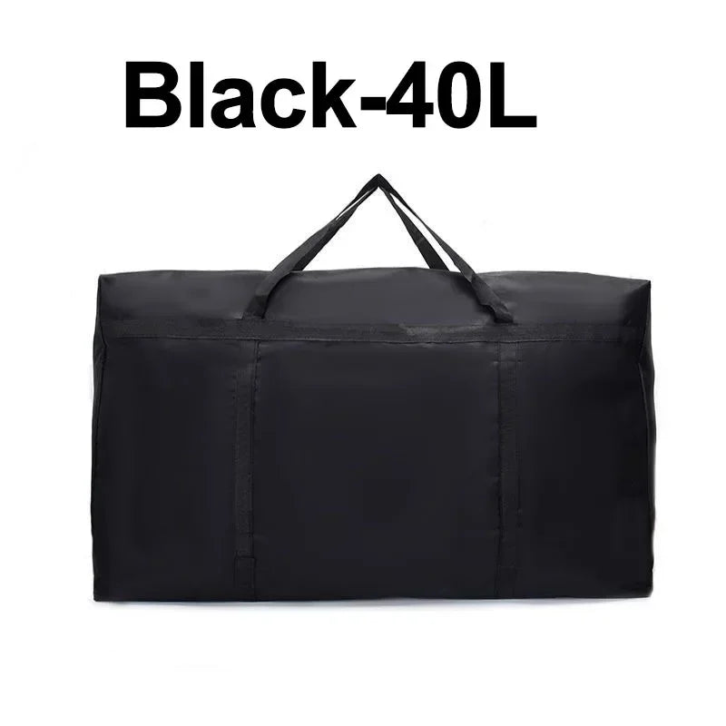 Large Capacity Folding Duffle Bag Travel Clothes Storage Bags Zipper Waterproof Quilt Portable Storage Bag Moving Travel Storage Zpaxo 40L