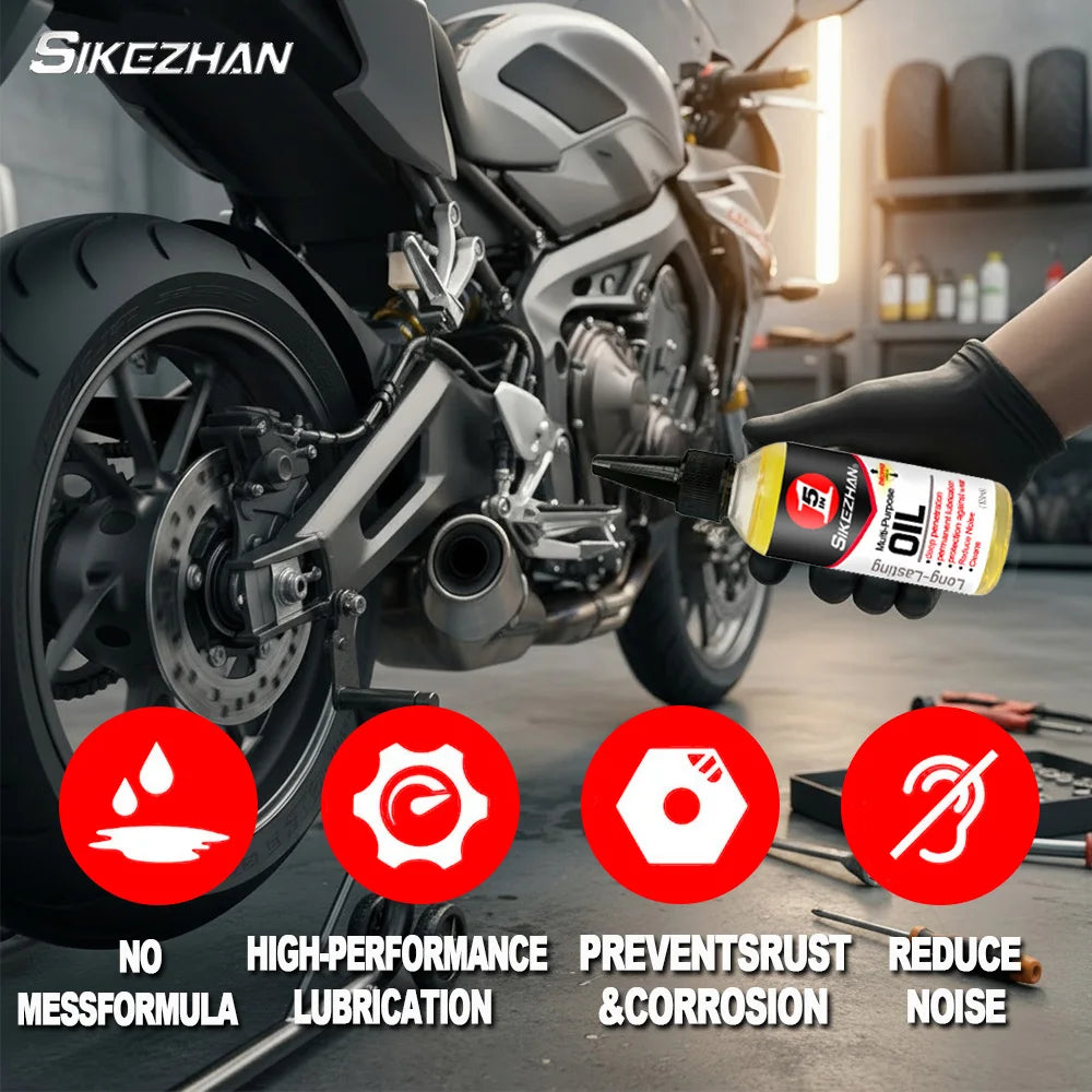 100ml High-Performance 5-in-1 Motorcycle Bicycle Special Lubricant MTB Road Bike Mountain Bike Chain Maintenance Lubricant Zpaxo