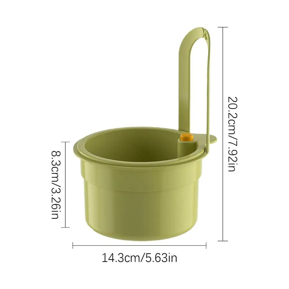 Sink Strainer Basket Press Automatic Dumping Fruit Vegetable Leftover