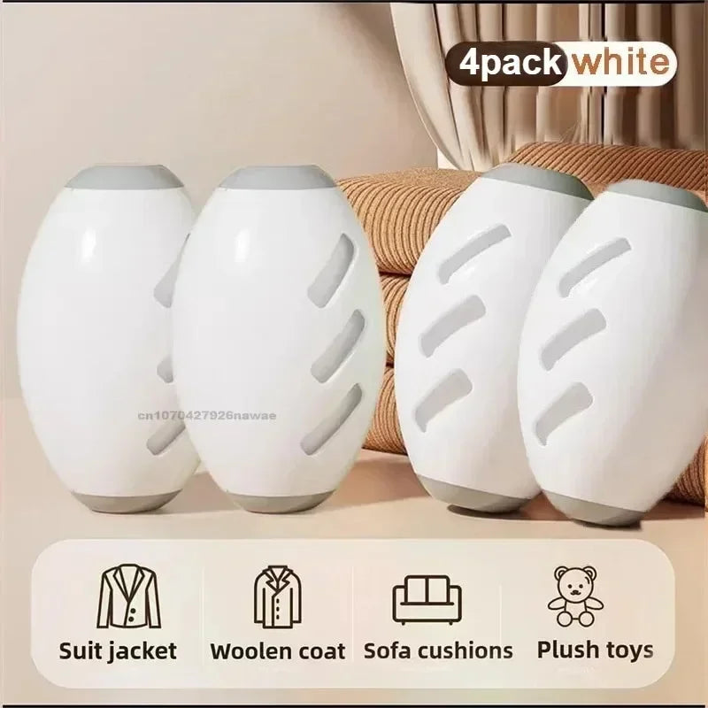 Pet Hair Remover Roller Washable Fur Reusable Remover for Clothes Lint Cleaner for Cats Dogs Portable Animal Hair Removal Tool Zpaxo 4PCS-White