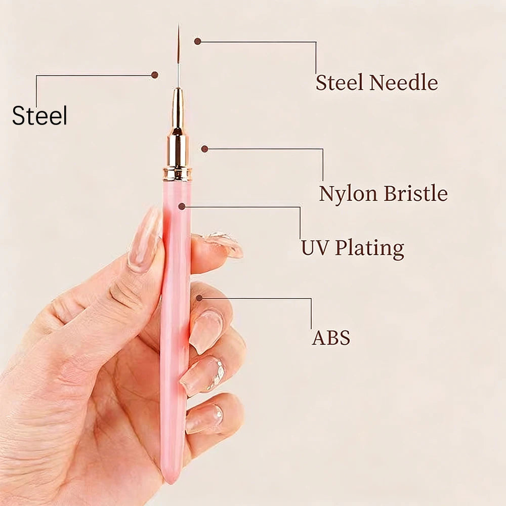Nail Art Liner Brushes & Dotting Pen Set – UV Gel 5–15 Pcs