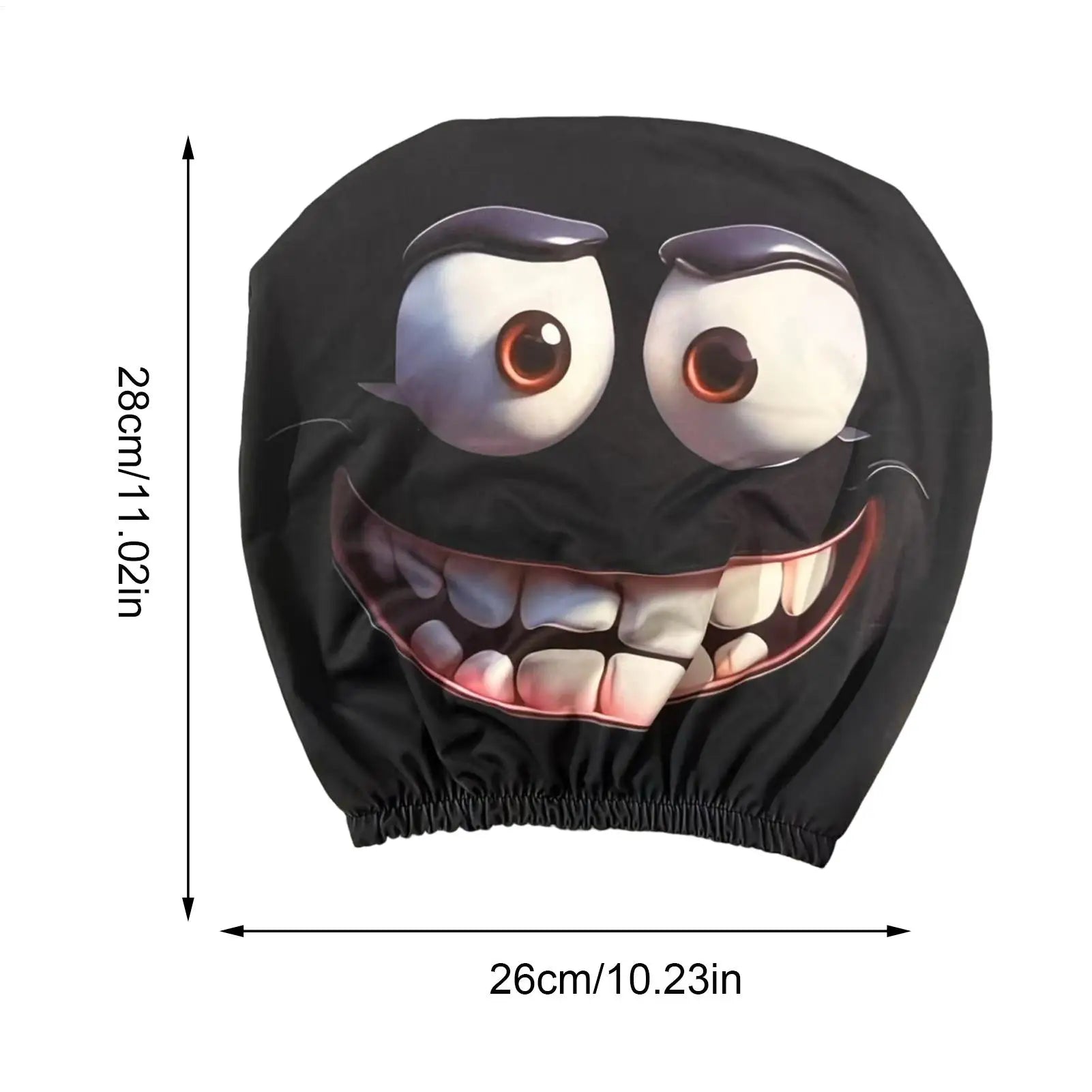 Funny Face Car Headrest Covers Auto Seat Pillow Cases Interior