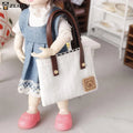 ▶Dollhouse Mini Simulation Canvas Bag Shoulder Bags Doll Clothes Accessories Micro Scene Decoration Pretend Play Toys Zpaxo Default Title