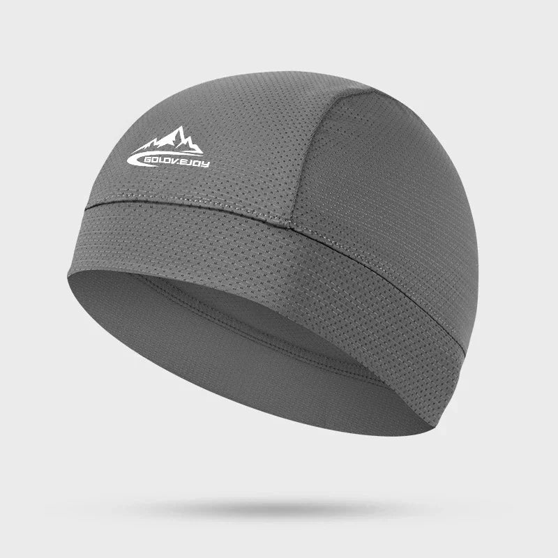 Cycling Cap Quick Dry Outdoor Anti-UV Sports Cooling Hat For Men Women Skull Cap Helmet Liner Sweat Cap for Bike MTB Running Hat Zpaxo Deep grey