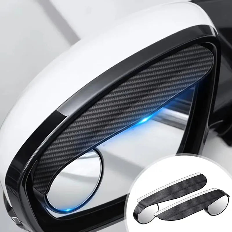 Carbon Fiber Car Rearview Mirror Rain Visor Cover – 1–4 Pairs