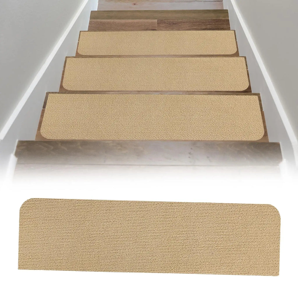 Anti-Slip Stair Tread Carpet 30x8in | Non-Slip Step Rug Mats Stair Tread Carpet Zpaxo
