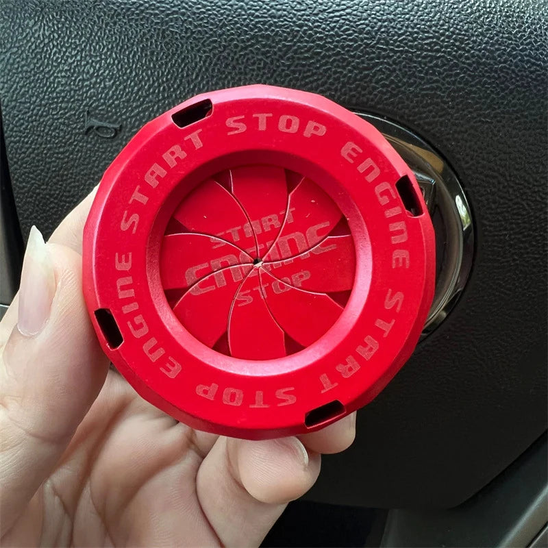 Ignition Device Decor Motorcycle Key Cover Car Interior Sticker Zpaxo Red