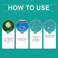 Swimming Pool Floating Chlorine Dispenser Chemical Tablet Holder for Balanced Water Filtration Maintenance Zpaxo one size