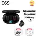 A6S TWS Earphone Wireless Bluetooth Headset Touch Control Earphones