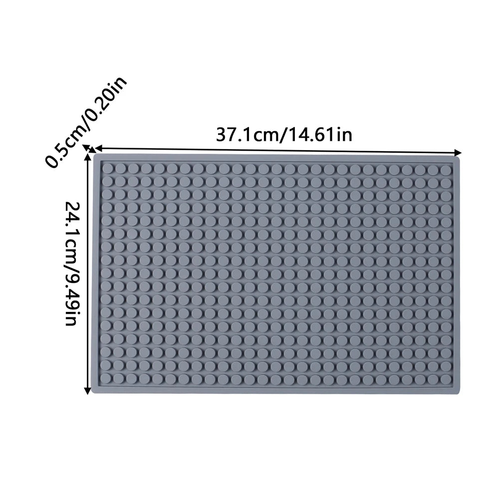 Silicone Resin Collector Mat Heat Resistant Mat Placemat Non-Slip Pad for Resin Molds Epoxy Resin Cup Turner Kitchen Counter Zpaxo Dark Gray as picture show