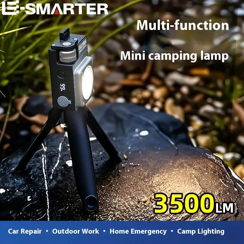 ESMARTER COB LED Camping Lantern 3500LM Magnetic Hook IPX4