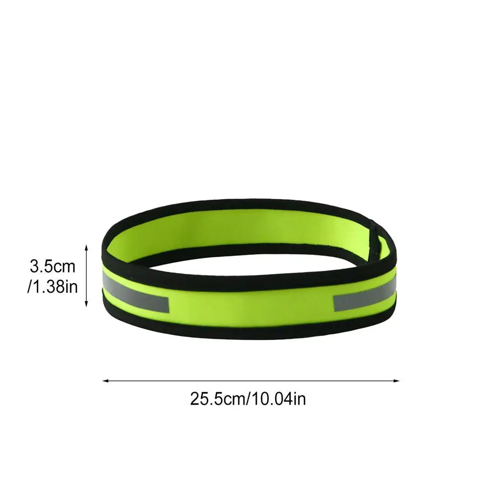 Reflective Sport Sweat Headband – Anti-Slip Elastic Sweatband Sport Sweatband Zpaxo Fluorescent