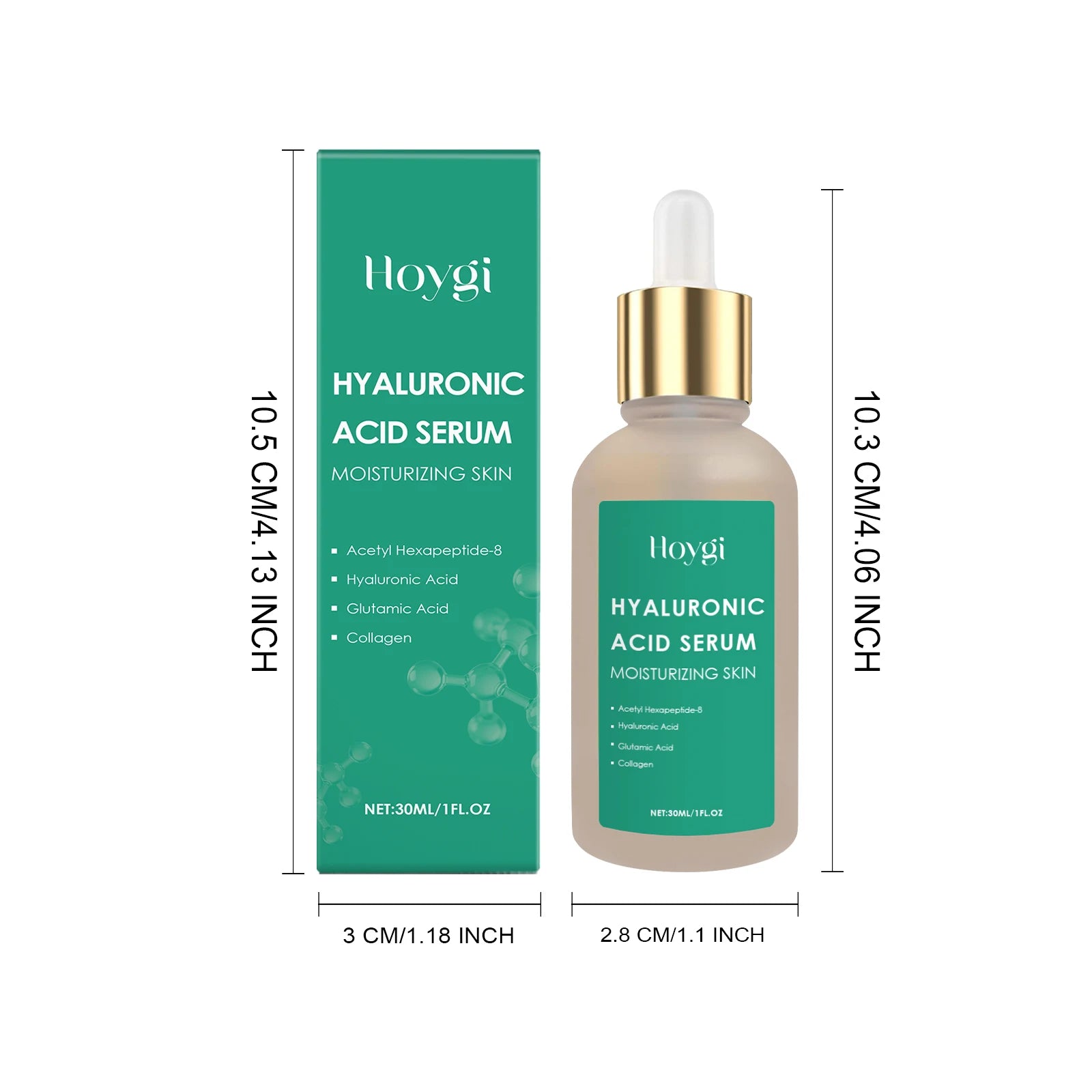 Hoygi Hyaluronic Acid Facial Essence – Hydrate & Soothe Skin Hyaluronic Acid Serum Zpaxo 30ml Boxed