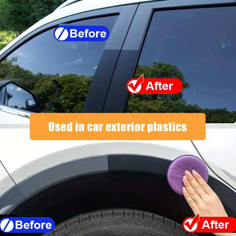 Universal Leather and Plastic Repair Polishing Wax - Automotive interior reconditioning cream for leather/plastic/rubber care Zpaxo