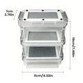 Mealworm Breeding Kit 3-Layer Silkworm Feeder Bin Corn Worm Breeder Box for Pet Parents Animal Lovers Keepers Breeders Hobbyists Zpaxo Black