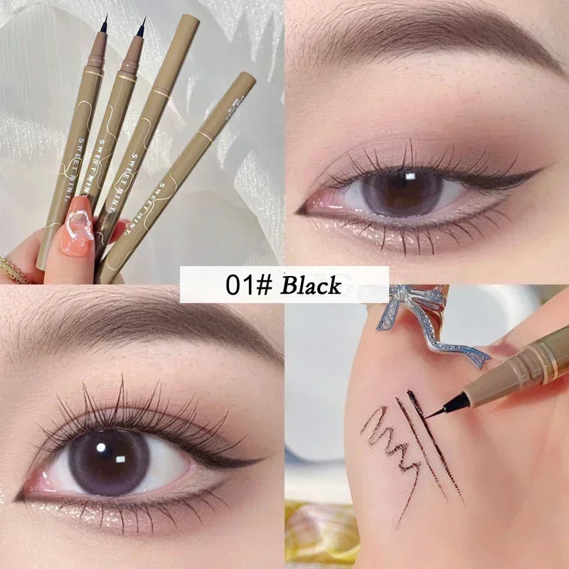 4 Colors Waterproof Liquid Eyebrow Easy Sweat-proof Pen Ultra Thin