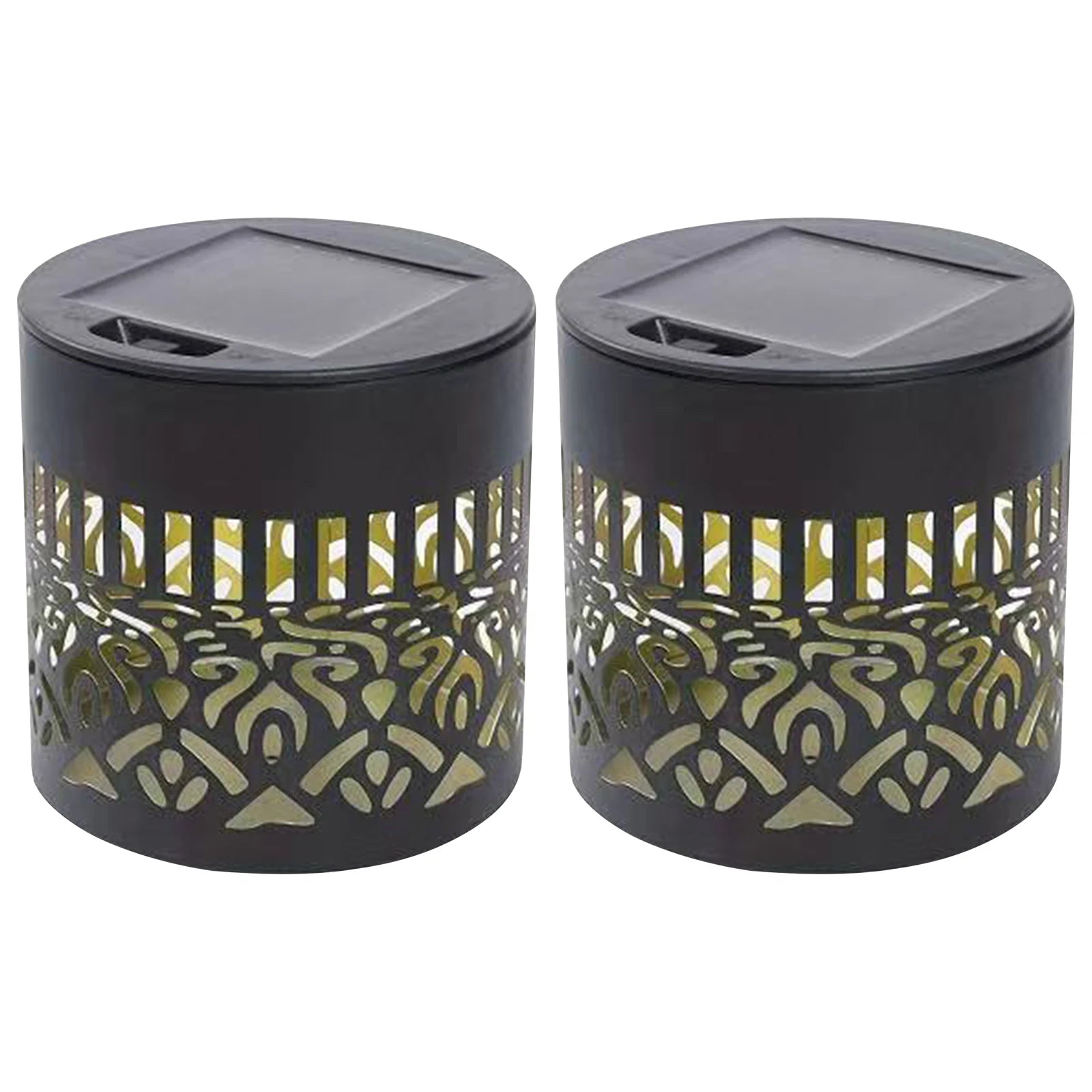 1 2 Solar-powered Datura Lantern Light Wall Lamp Outdoor Garden Patio