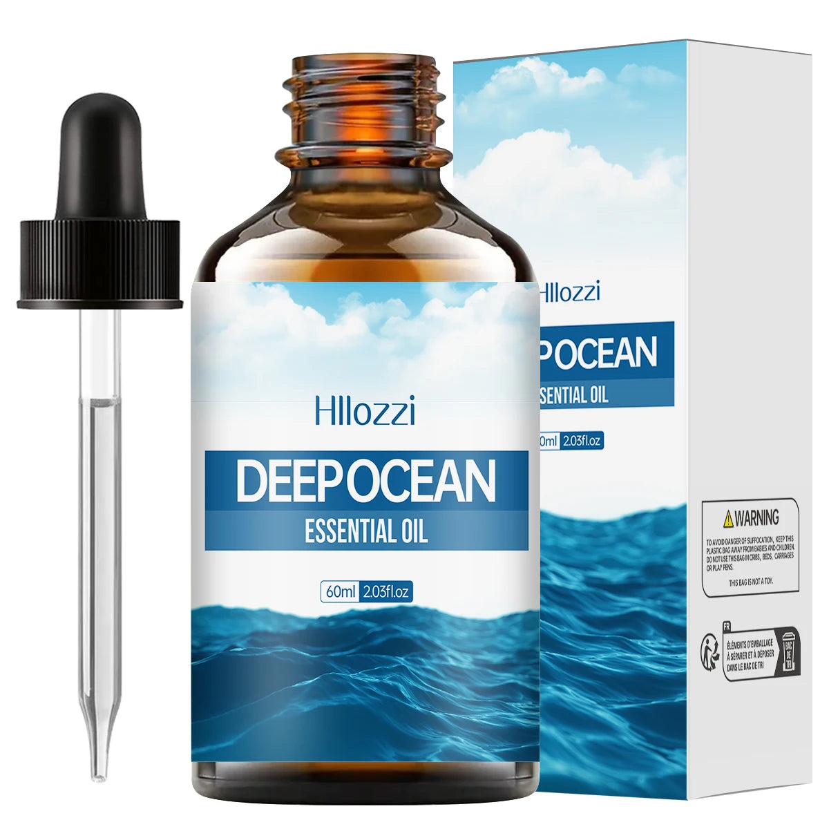 100ml/60ml/30ml Deep Sea Essential Oil Perfume essential oils Fragrance oils Long-lasting fragrance Aromatherapy Soap Humidifier Zpaxo 60ML DEEP OCEAN Other