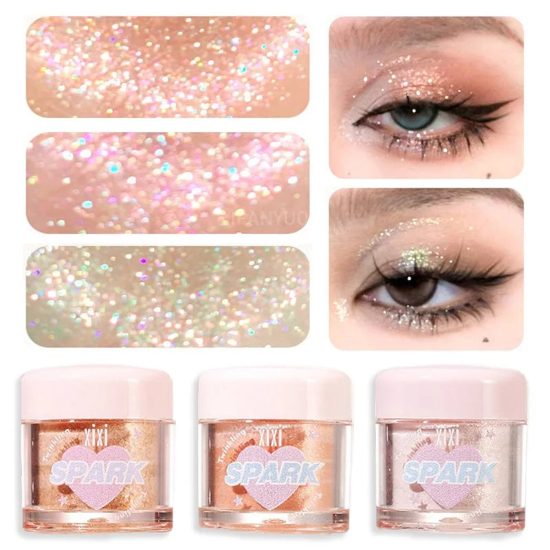 Dream Glitter Highlighter Powder Face Brightening Pearl