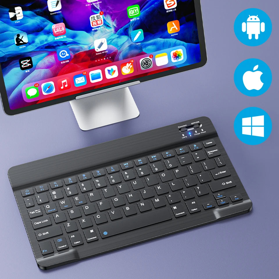 Mini Bluetooth Keyboard & Mouse – Spanish French Russian Korean Bluetooth Keyboard Zpaxo