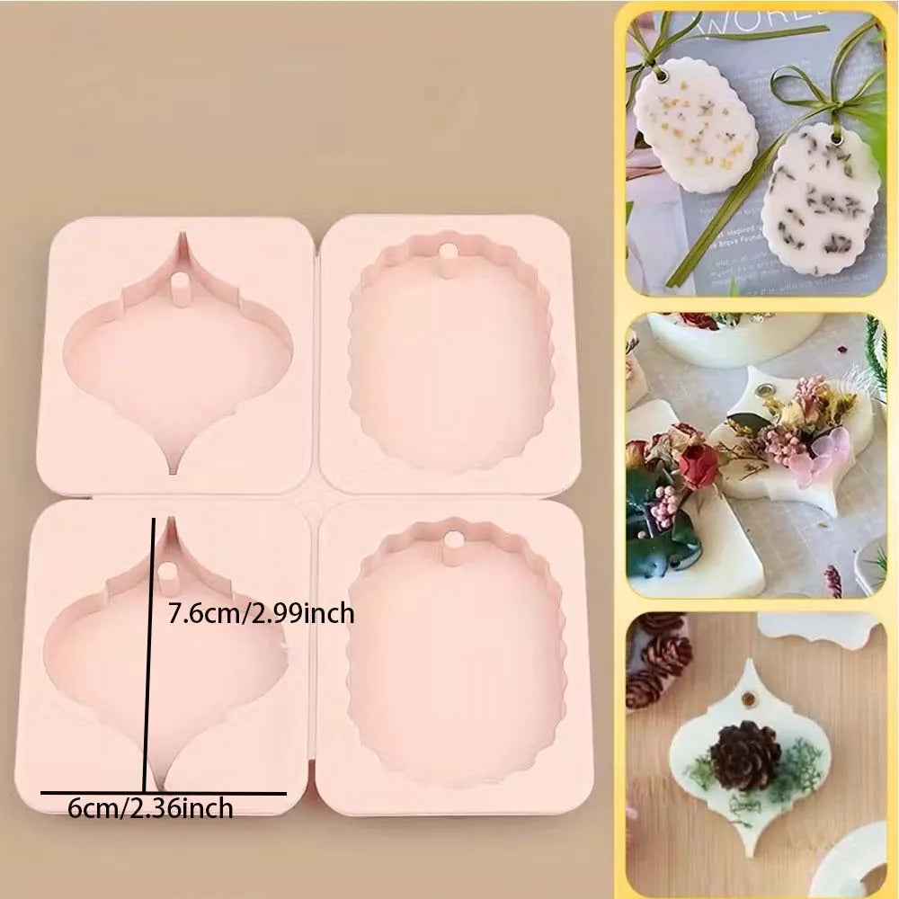 4-Style Silicone Molds – Resin Keychain, Candle & Jewelry DIY Silicone Casting Molds Zpaxo style 2