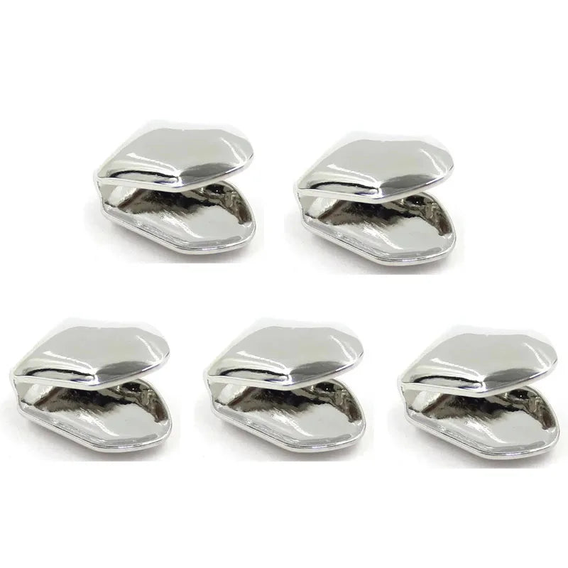 Gold Plated Hip Hop Single Tooth Grillz Caps – 1/5pcs, 3 Colors