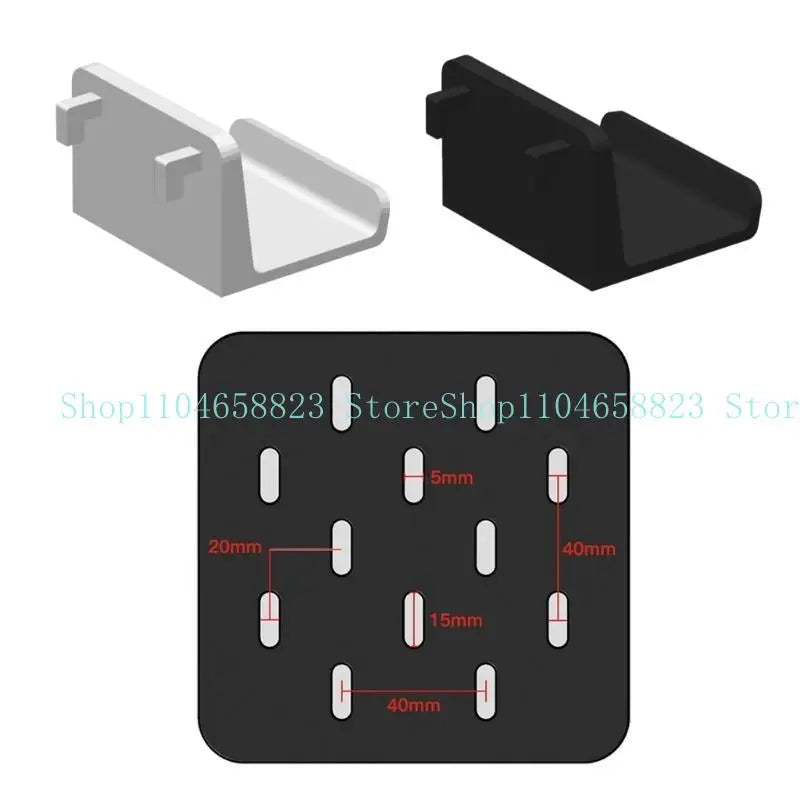 652F Wall Mount Holder Display Stand for Controller Hole Board Mounting Bracket Hole Board Storage Holder Gaming Accessories Zpaxo