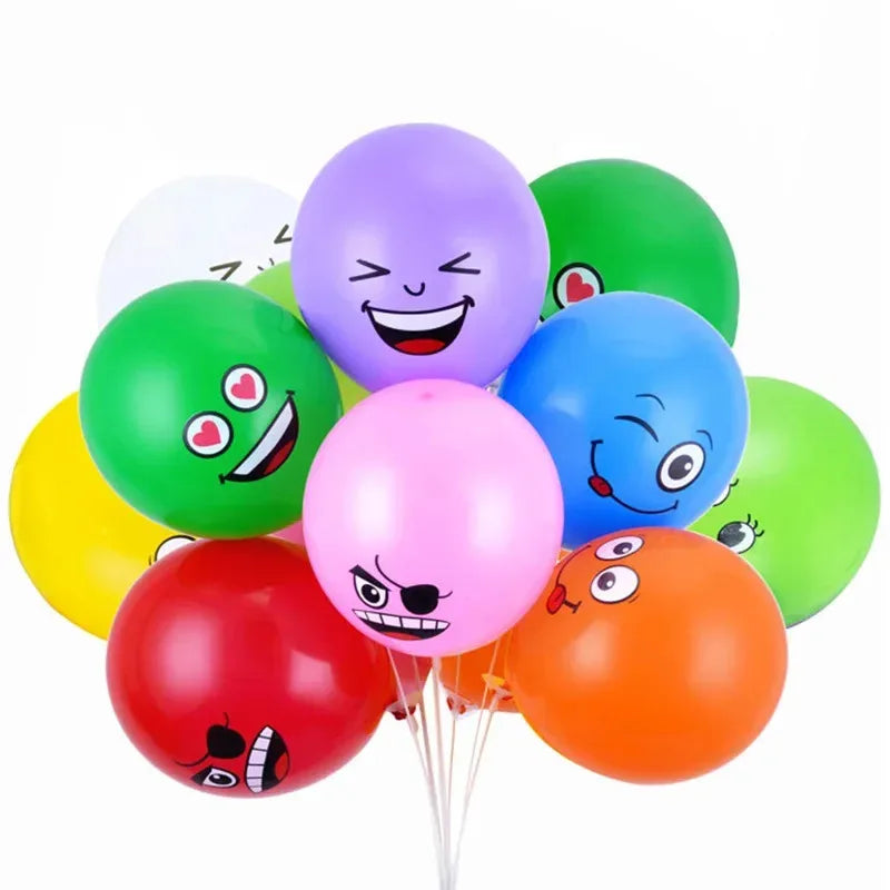 12" Smiley Face Latex Balloons | Birthday & Baby Shower Decor