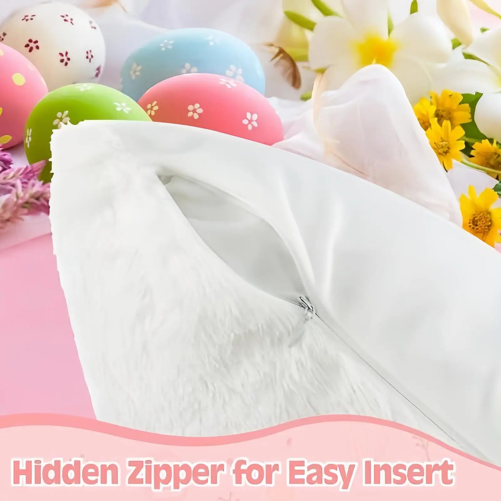 Easter Pillow Covers 18x18 Inch Plush Holiday Decorations Decor