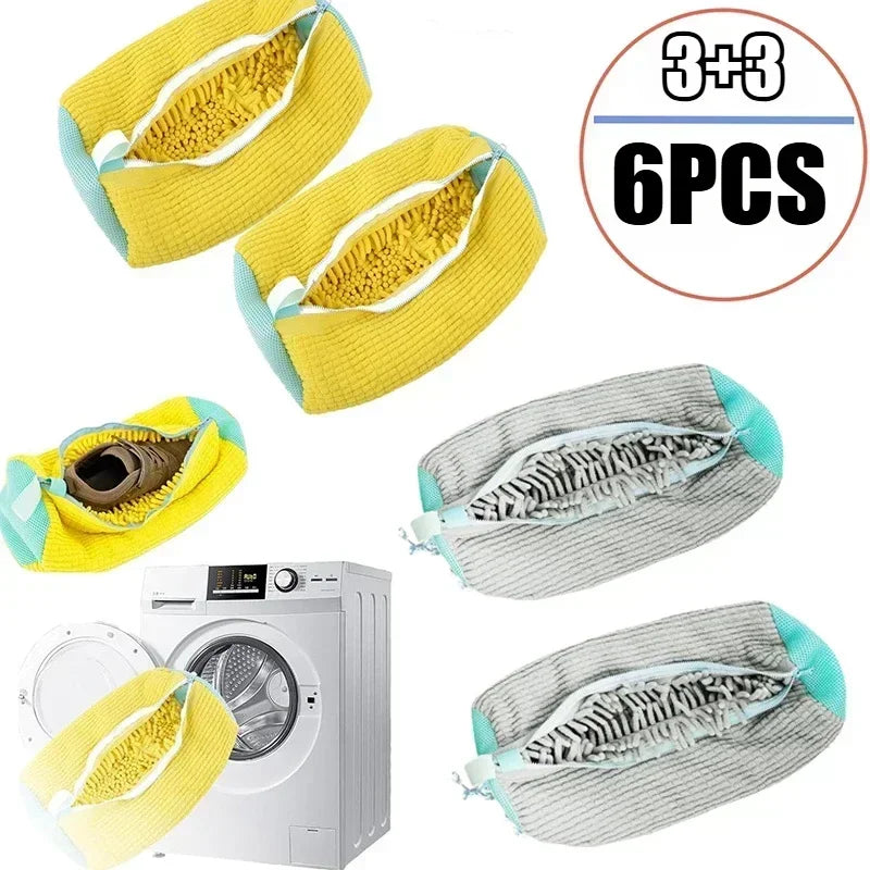 Reusable Plastic Shoe Laundry Bag - Sneaker Cleaning Kit, Ideal for Home Storage and Travel，round for Sneakers and Shoes Zpaxo