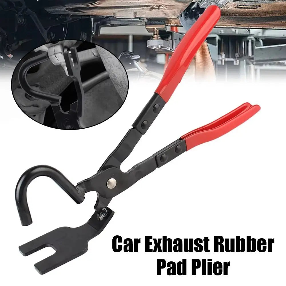 Anti-Slip Handle Exhaust Hanger Removal Puller Locking Jaw Heavy Duty Exhaust Pipe Gasket Removal Plier Rubber Gasket Removal Zpaxo