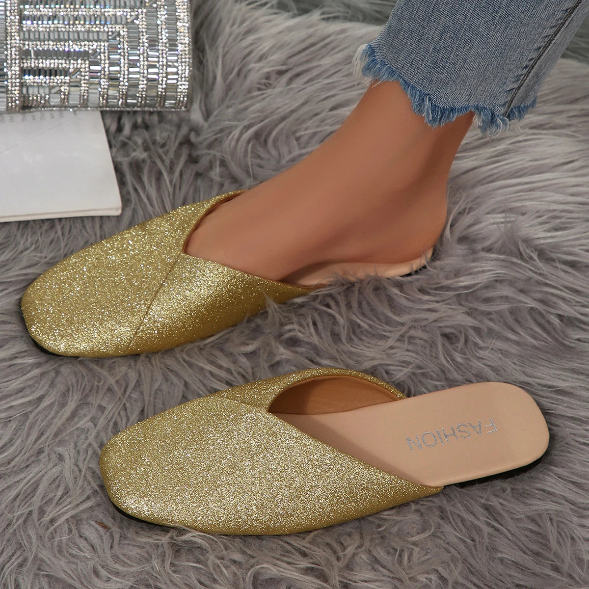 2025 Women Slippers Fashion Slip Mules Shoes Big Flat Summer Casual Zpaxo