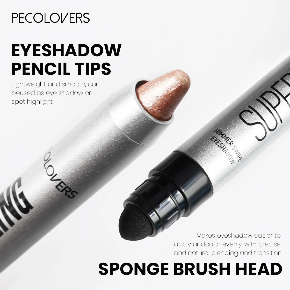 1PC Flashing Eyeshadow Stick, Pearlescent Flicker Finish, with Built-in Brush, Easy To Apply, Suitable for Music Festivals Zpaxo