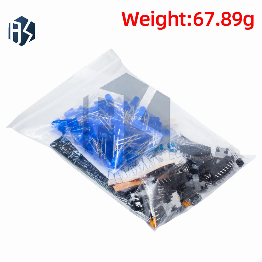 DIY LED Chasing Lights Electronic DC5-9V Tracking Light Game Project Zpaxo