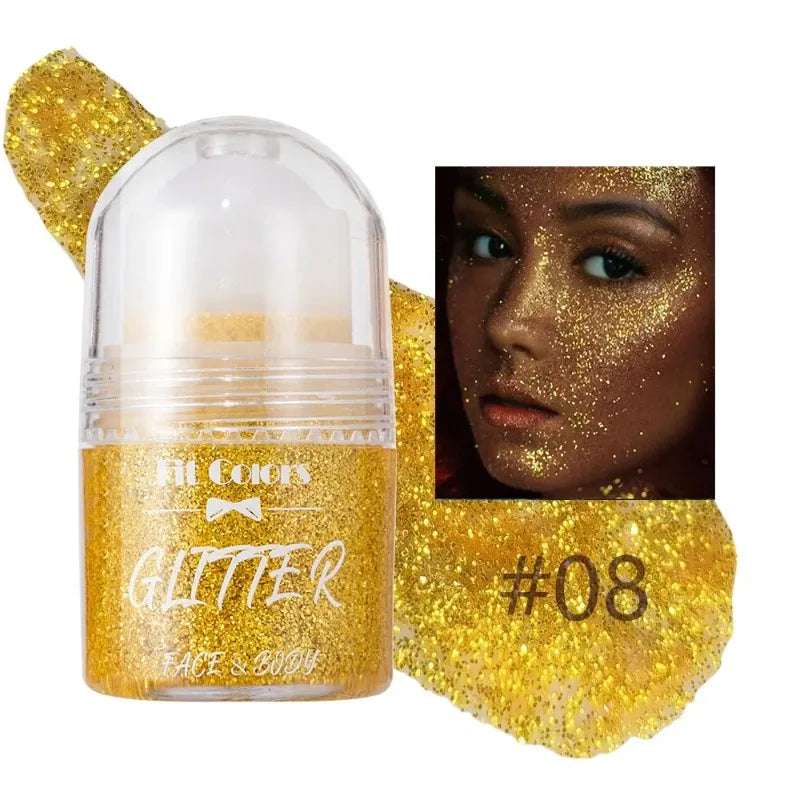 Sparkling Sequins Glitter Gel Face Body Eye Painting Shine Liquid Zpaxo 08