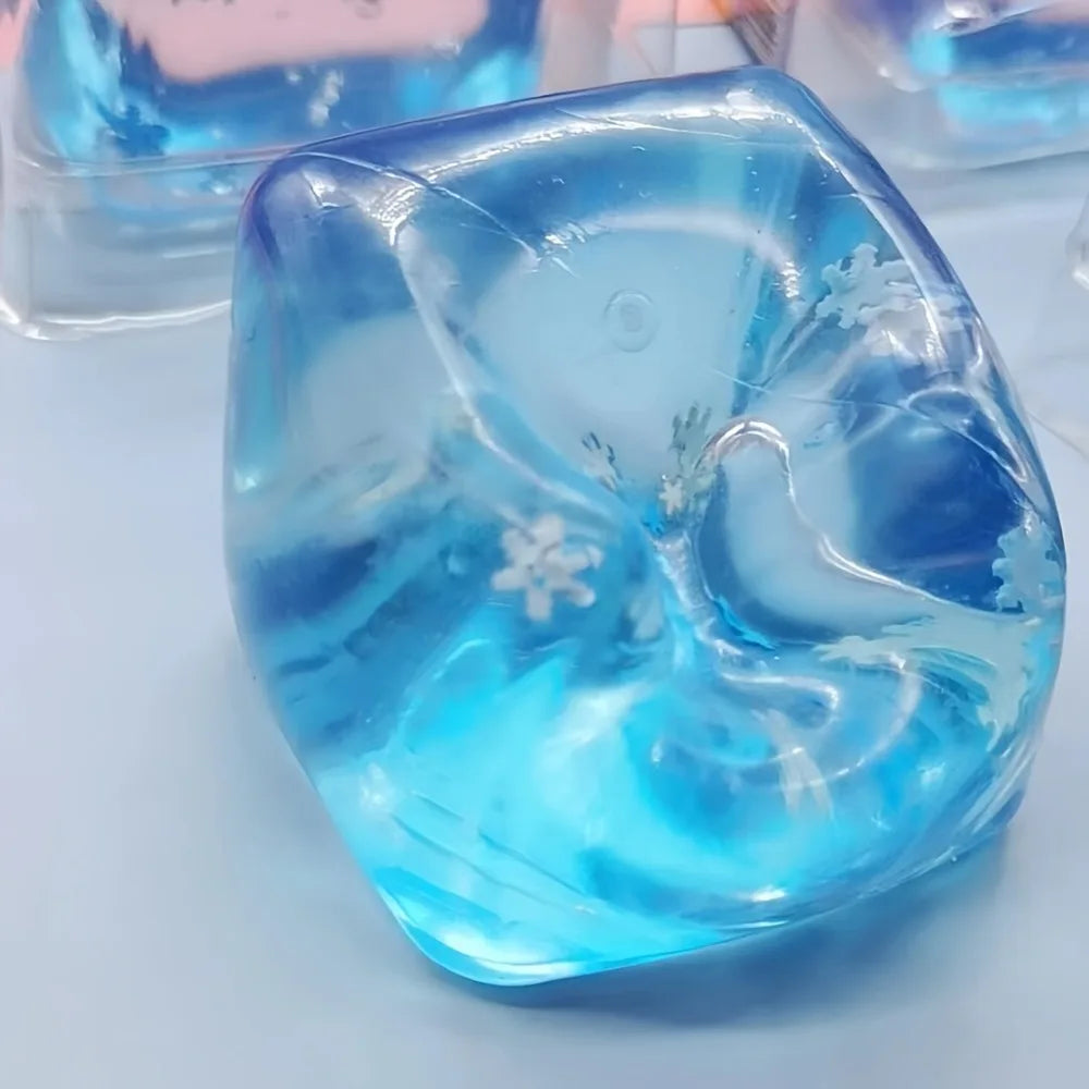 Squishy Ice Cube Stress Balls Kids Adults Relief Funny Calming Toys