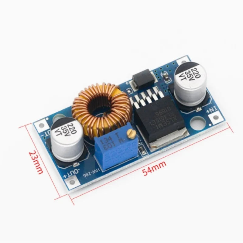 XL4015E1 5A DC-DC Adjustable Buck High Power Supply Module 4~38V 96% Efficiency Low Ripple Zpaxo