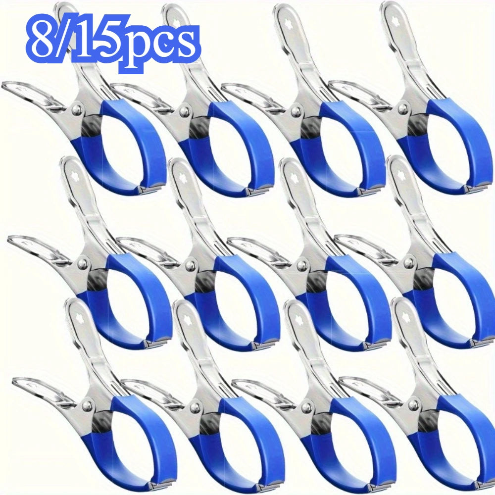 8 15 Stainless Steel Swimming Pool Cover Clips Heavy-duty Windproof