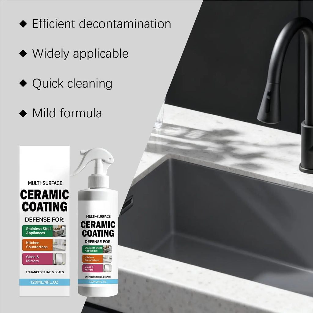 Ceramic Coating Spray Stainless Steel Glass Long Lasting Shine Seal