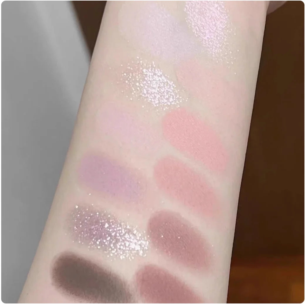 JOOCYEE 12 Shades Eyeshadow Palette Long-lasting Pearlized Gel Smooth Zpaxo