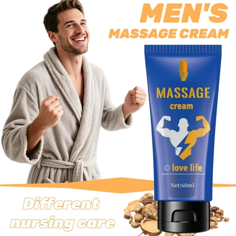 Men's Upgraded Formula Massage Cream with 14 Complex Ingredients Quick Absorption Non-Greasy Comfortable Zpaxo Default Title