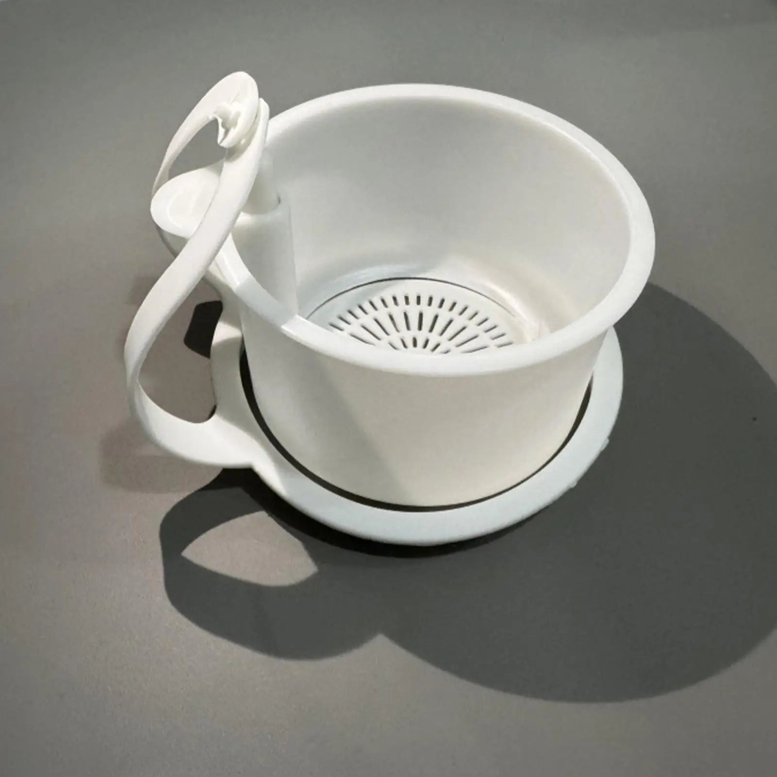 Adjustable Sink Food Strainer Push-to-Pour Kitchen Drain Filter Catches Food Waste Hair & Debris For Pasta Soup Shower Zpaxo